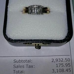 Engagement wedding ring set